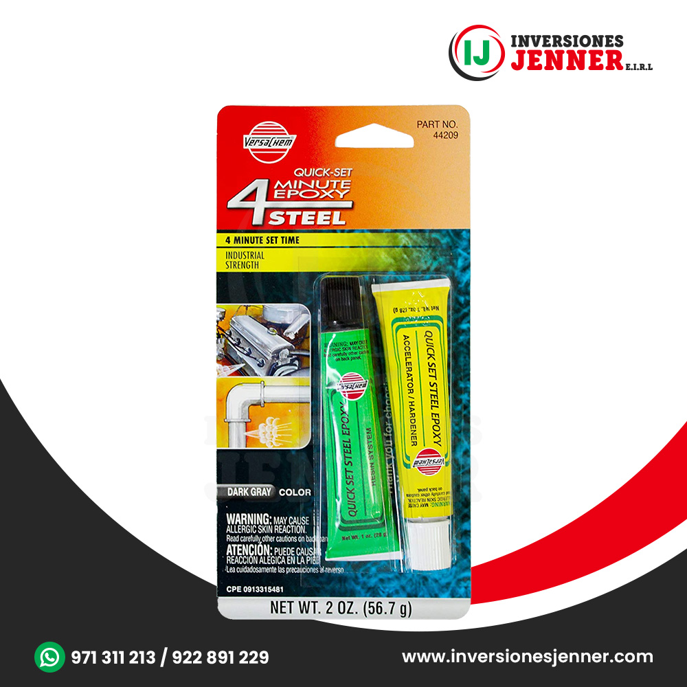 Acero Epoxi, Soldura en Frio Versachem 4-Minutos