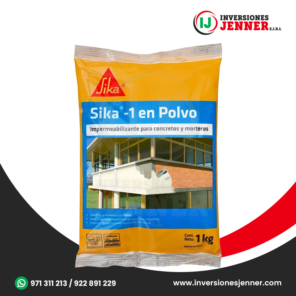 Impermeabilizante de Concreto 1 en Polvo 1Kg - SIKA