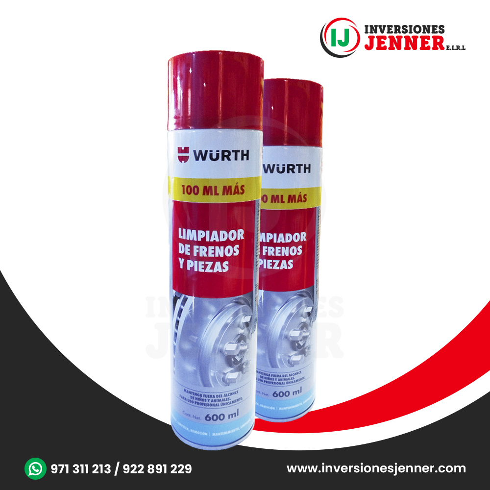 Limpiador de Frenos y Piezas 600ml - WURTH